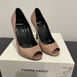 Pierre Hardy watersnake peep toe pumps
